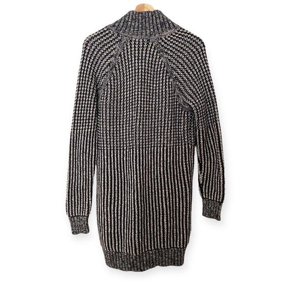 Gap Navy Blue Ribbed Knit Toggle Front Westerncore Women's Cardigan Medium - Picture 4 of 10